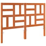 vidaXL Tête de lit Marron cire 145.5 x 4 x 104 cm Bois massif en pin