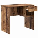 vidaXL Bureau Bois ancien 90 x 49.5 x 75 cm Bois d'ingénierie