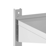 vidaXL Étagère murale à 2 niveaux 75x40x60 cm argenté acier inoxydable