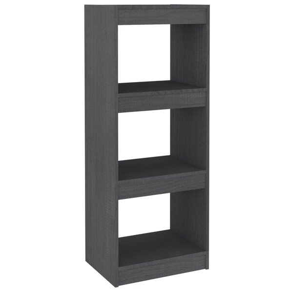vidaXL Bibliothèque/Séparateur de pièce Gris 40x30x103 5 cm Pin massif
