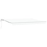 VidaXL Store Rétractable Automatique Blanc 450x300 cm