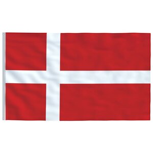 vidaXL Drapeau Danemark 90x150 cm