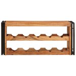 vidaXL Étagère à vin Marron 100 x 45 x 33 cm Bois d'Acacia Massif