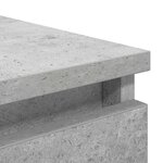 vidaXL Buffet avec tiroirs gris béton 37 5x35x99 cm bois d'ingénierie