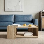 vidaXL Table basse Chêne Sonoma 90 x 50 x 33 cm Bois d'ingénierie