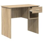 vidaXL Bureau Chêne sonoma 90 x 49.5 x 75 cm Bois d'ingénierie