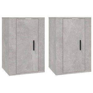 vidaXL Meubles TV muraux 2 Pièces Gris béton 40x34 5x60 cm