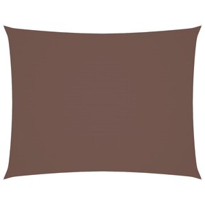 vidaXL Voile de parasol tissu oxford rectangulaire 3x6 m marron
