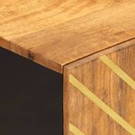 vidaXL Armoire bain marron et noir 38x33 5x58 cm bois massif manguier