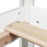 vidaXL Cadre de lit avec toit blanc 80x200 cm bois massif de pin