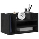 vidaXL Organiseur de bureau Bois ancien 44 5 x 24 x 25 cm