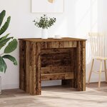 vidaXL Table à dîner 240 x 85 x 75 cm Bois d'ingénierie Bois ancien
