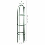 vidaXL Arche de jardin en forme de tour 2 Pièces