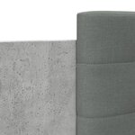 vidaXL Cadre de lit sans matelas gris béton 135x190 cm