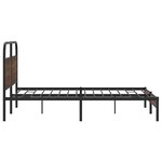 vidaXL Cadre de lit sans matelas 150x200 cm chêne marron