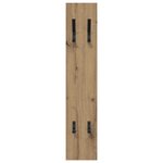 vidaXL Porte-manteau mural chêne artisanal 20 x 1.5 x 100 cm