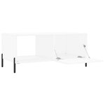 vidaXL Table basse blanc 90x50x40 cm bois d'ingénierie