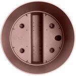 Pot de dleurs Rond GREENSENSE AQUA CARE - Plastique Réservoir - Avec roulettes - Ø 30 x 29.1 cm - Brun Argile