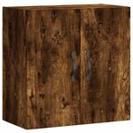 vidaXL Armoire murale chêne fumé 60x31x60 cm bois d'ingénierie