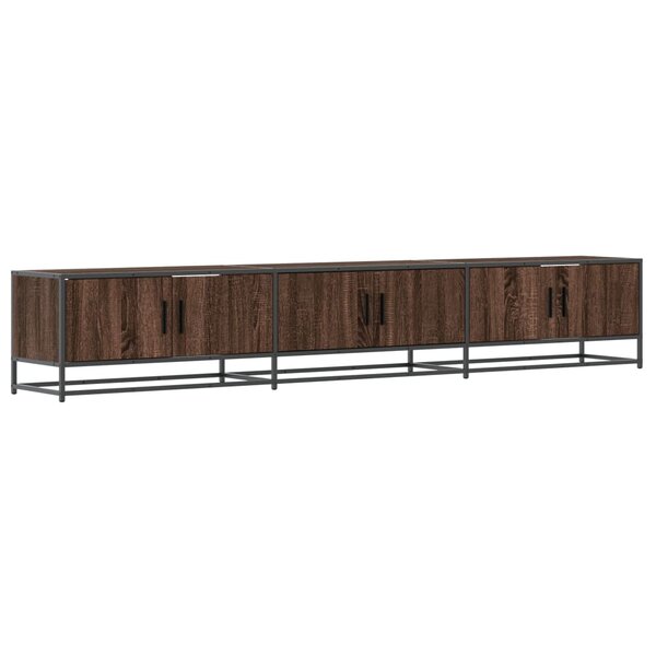 vidaXL Meuble TV chêne marron 240x35x41 cm bois d'ingénierie