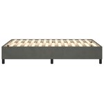 vidaXL Cadre de lit Gris foncé 120x200 cm Velours