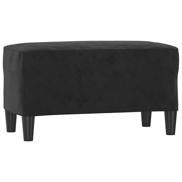 Banc banquette 70 x 35 x 41 cm velours noir 02_0010619