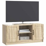 vidaXL Meuble TV Chêne Sonoma 102 x 34 5 x 47 cm Bois d'ingénierie