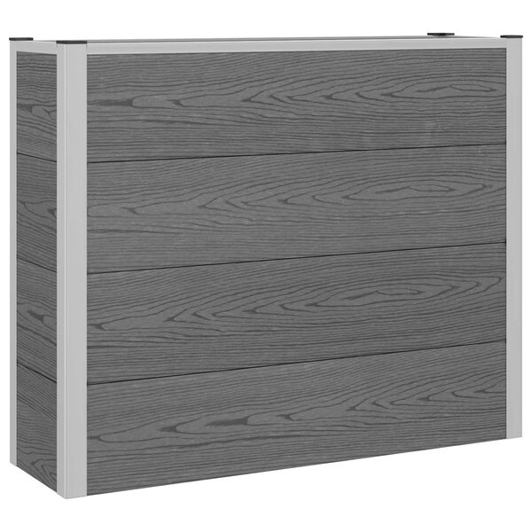 vidaXL Jardinière surélevée Gris 100 x 30 x 22 cm WPC et Aluminium