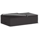 vidaXL Boîte de rangement avec fenêtre transparente 6 Pièces Anthracite