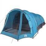 vidaXL Tente familiale tunnel 8 personnes bleu imperméable