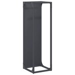 vidaXL Portant de bois chauffage anthracite 25x25x80 cm