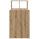 vidaXL Bureau Chêne artisanal 108 x 55 x 103 5 cm Bois d'ingénierie