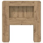 vidaXL Cabinet de Tête de Lit Chêne artisanal 80 cm Bois d’ingénierie