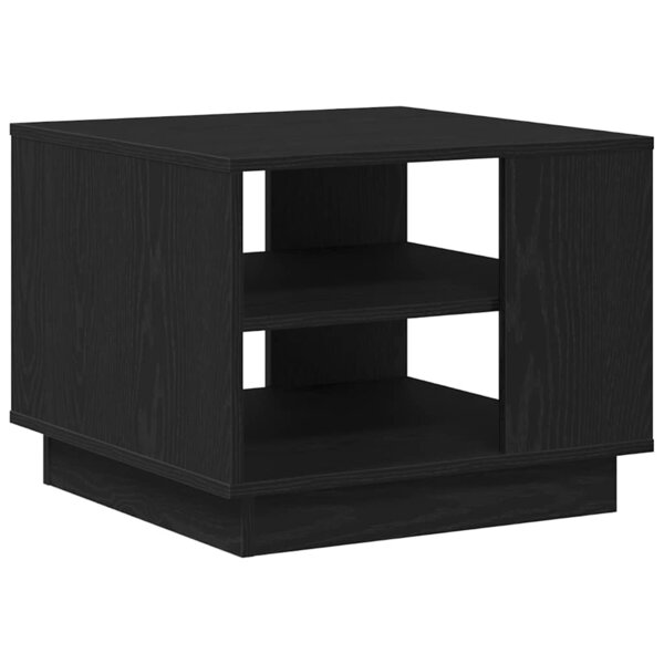 vidaXL Table basse Chêne noir 55 x 55 x 42 cm Bois d'ingénierie