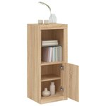 vidaXL Buffet avec lumières LED chêne sonoma 41x37x100 cm
