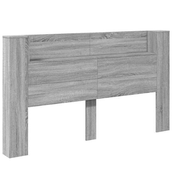 vidaXL Tête de lit Gris Sonoma 180 x 16 5 x 103 5 cm Bois d'ingénierie