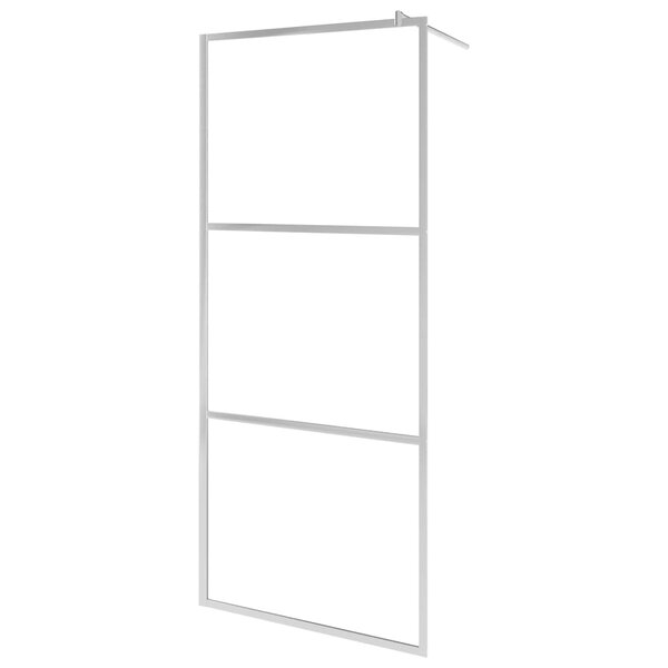 vidaXL Paroi de douche à l'italienne à verre ESG dépoli 140x195 cm