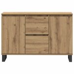 vidaXL Buffet chêne artisanal 101 5x35x70 cm bois d'ingénierie