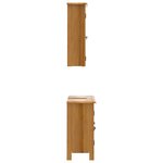 vidaXL Ensemble de meubles de salle de bain 2 Pièces bois de pin massif