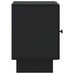 vidaXL Cabinet de chevet 2 pc Noir 43 x 34 5 x 50 cm Bois d'ingénierie