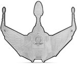Pièce de monnaie en Argent 5 Dollars g 93.3 (3 oz) Millésime 2025 Star Trek Ships KLINGON BIRD OF PREY