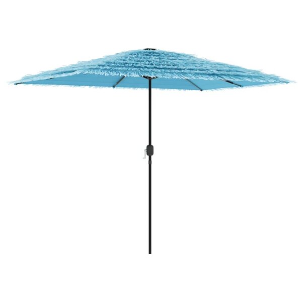 vidaXL Parasol de jardin avec mât en acier bleu 300x200x250 cm