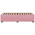 vidaXL Cadre de lit sans matelas rose 100x200 cm velours