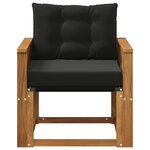 vidaXL Sofa de milieu extérieur Bois d'Acacia Massif Naturel