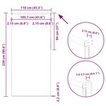 vidaXL Store enrouleur occultant largeur du tissu 105 7 cm polyester