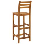 vidaXL Tabourets de bar lot de 4 bois d'acacia solide
