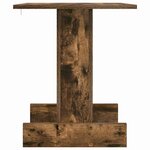 vidaXL Table d'appoint Chêne fumé 44 5 x 45 x 55 cm Bois d'ingénierie