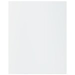 vidaXL Panneaux de bibliothèque 8 Pièces blanc brillant bois d’ingénierie