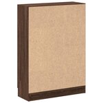 vidaXL Bibliothèque chêne marron 82 5x30 5x115 cm bois d'ingénierie
