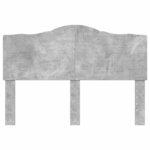 vidaXL Tête de lit Gris béton 160 cm Bois d'ingénierie